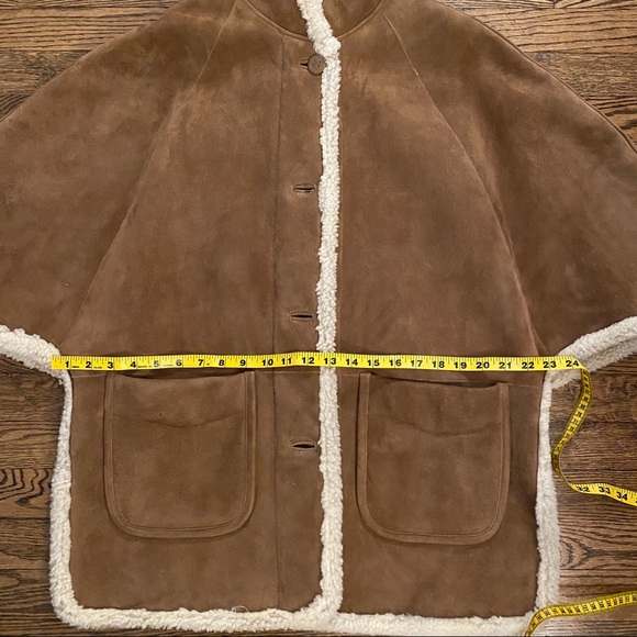 APC Shearling Leather Coat with bell sleeves S - Picture 7 of 10